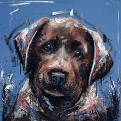 Dirty Dog by Samantha Ellis - Hand Finished Limited Edition on Canvas sized 20x20 inches. Available from Whitewall Galleries